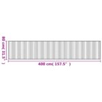 Tapis rectangulaire marron foncé 80x400 cm bambou – Image 6