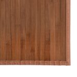 Tapis rectangulaire marron 80x1000 cm bambou – Image 4