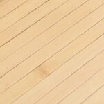 Tapis rectangulaire naturel clair 80x1000 cm bambou – Image 5