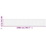 Tapis rectangulaire naturel clair 80x1000 cm bambou – Image 6