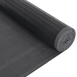 Tapis rectangulaire gris 80x1000 cm bambou – Image 3