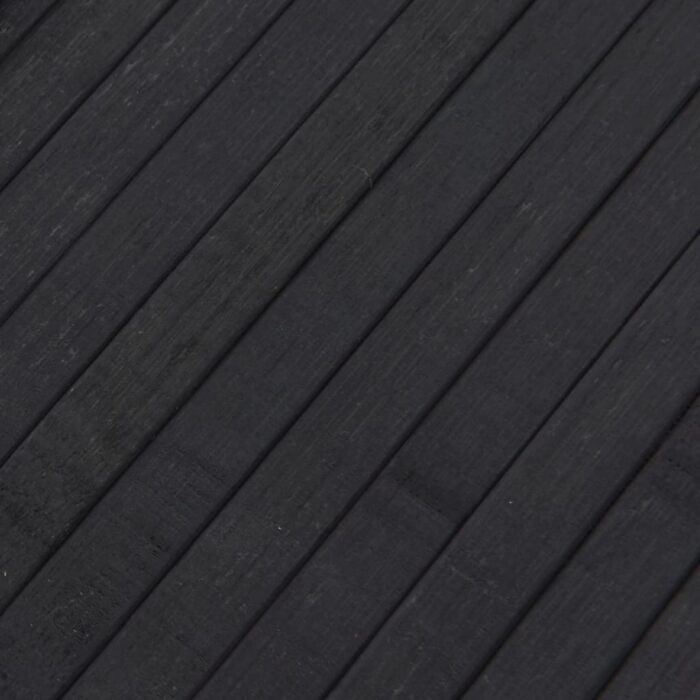 Tapis rectangulaire gris 80x1000 cm bambou – Image 5