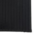Tapis carré noir 100x100 cm bambou – Image 4
