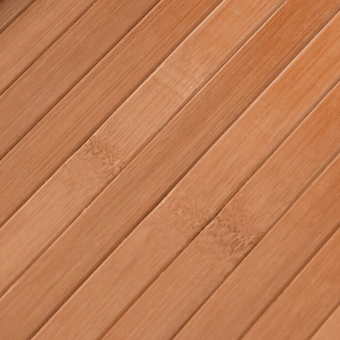 Tapis carré naturel 100x100 cm bambou – Image 5