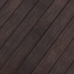Tapis carré marron foncé 100x100 cm bambou – Image 5