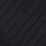 Tapis rectangulaire noir 100x200 cm bambou – Image 5