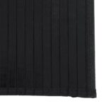 Tapis rectangulaire noir 100x500 cm bambou – Image 4