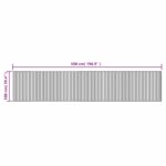 Tapis rectangulaire noir 100x500 cm bambou – Image 6