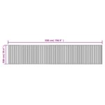 Tapis rectangulaire marron foncé 100x500 cm bambou – Image 6