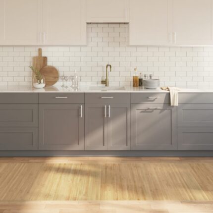 Tapis rectangulaire naturel clair 100x1000 cm bambou