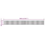 Tapis rectangulaire marron foncé 100x1000 cm bambou – Image 6