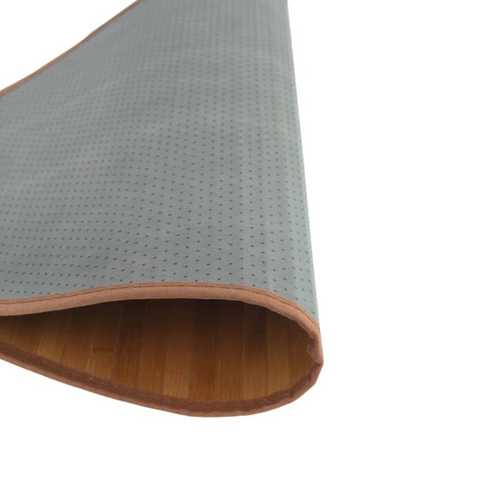 Tapis rond marron 60 cm bambou – Image 3