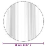 Tapis rond marron 60 cm bambou – Image 6