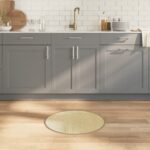 Tapis rond naturel clair 60 cm bambou