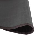 Tapis rond marron foncé 60 cm bambou – Image 3