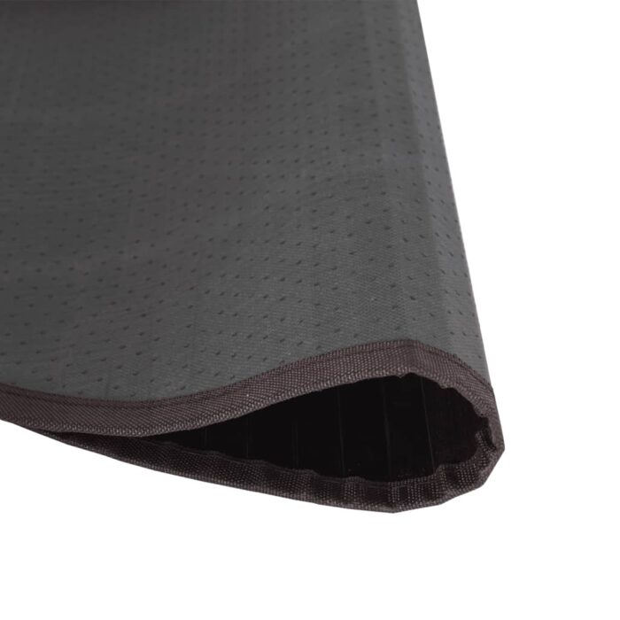 Tapis rond marron foncé 60 cm bambou – Image 3