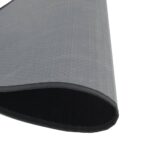 Tapis rond noir 80 cm bambou – Image 3