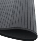 Tapis rond noir 100 cm bambou – Image 2