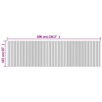 Cloison de séparation gris 165x600 cm bambou – Image 7
