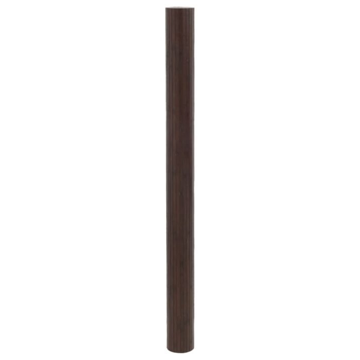 Cloison de séparation marron foncé 165x600 cm bambou – Image 2