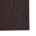 Cloison de séparation marron foncé 165x600 cm bambou – Image 5
