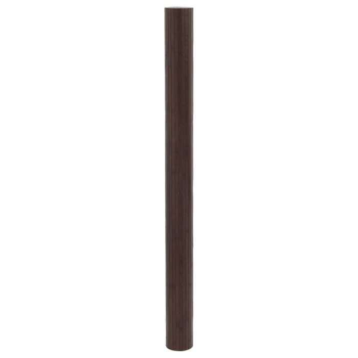 Cloison de séparation marron foncé 165x800 cm bambou – Image 2