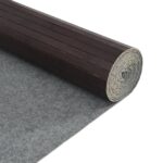 Cloison de séparation marron foncé 165x800 cm bambou – Image 4