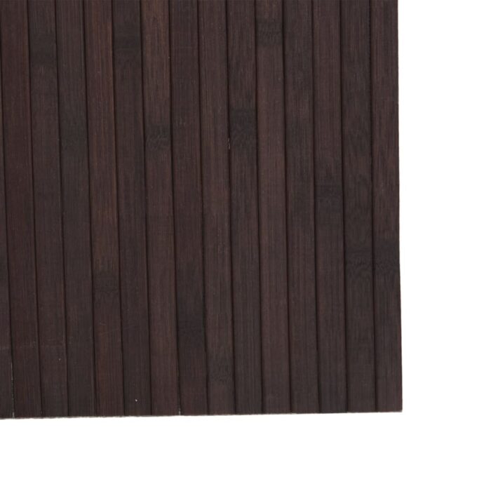 Cloison de séparation marron foncé 165x800 cm bambou – Image 5