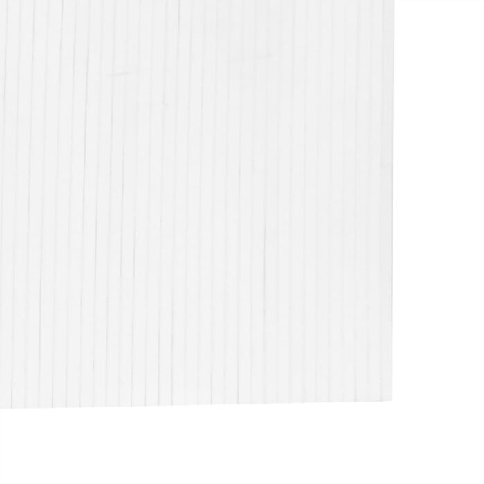Cloison de séparation blanc 165x800 cm bambou – Image 5