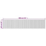 Cloison de séparation blanc 165x800 cm bambou – Image 7