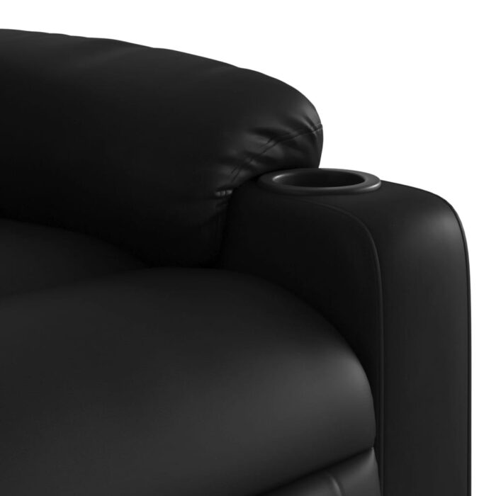 Fauteuil inclinable Noir Similicuir – Image 6