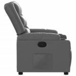 Fauteuil inclinable Gris Similicuir – Image 5