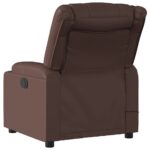 Fauteuil de massage inclinable Marron Similicuir – Image 2