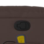 Fauteuil de massage inclinable Marron Similicuir – Image 8