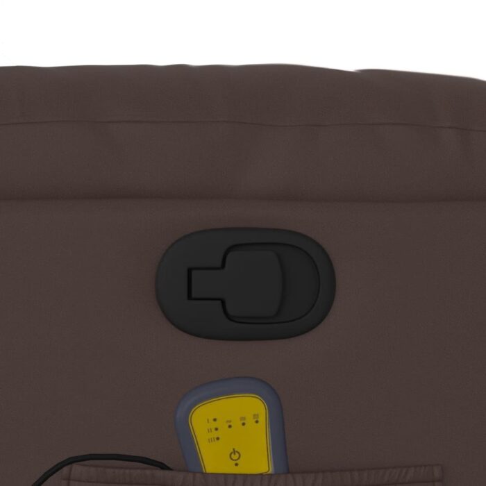 Fauteuil de massage inclinable Marron Similicuir – Image 8