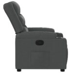 Fauteuil inclinable Gris foncé Tissu – Image 5