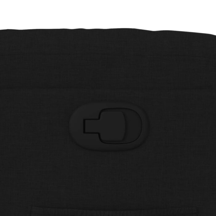 Fauteuil inclinable Noir Tissu – Image 7