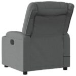 Fauteuil de massage inclinable Gris foncé Tissu – Image 2