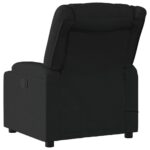 Fauteuil de massage inclinable Noir Tissu – Image 2