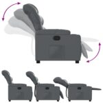 Fauteuil inclinable Gris Similicuir – Image 2