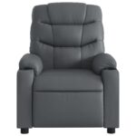 Fauteuil inclinable Gris Similicuir – Image 4