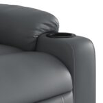 Fauteuil inclinable Gris Similicuir – Image 6