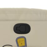 Fauteuil inclinable de massage Crème Similicuir – Image 8