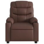 Fauteuil de massage inclinable Marron Similicuir – Image 5