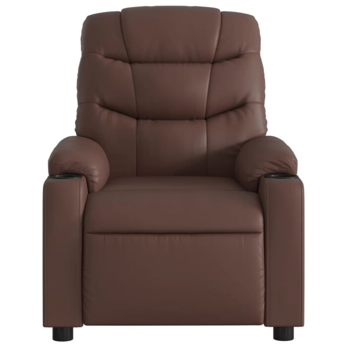 Fauteuil de massage inclinable Marron Similicuir – Image 5