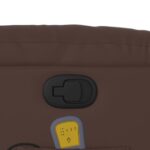 Fauteuil de massage inclinable Marron Similicuir – Image 8