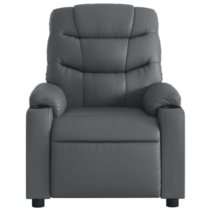 Fauteuil de massage inclinable Gris Similicuir – Image 5