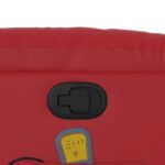 Fauteuil de massage inclinable rouge similicuir – Image 8