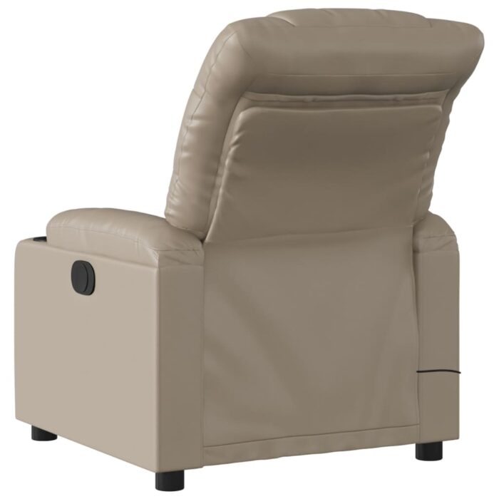 Fauteuil de massage inclinable Cappuccino Similicuir – Image 2
