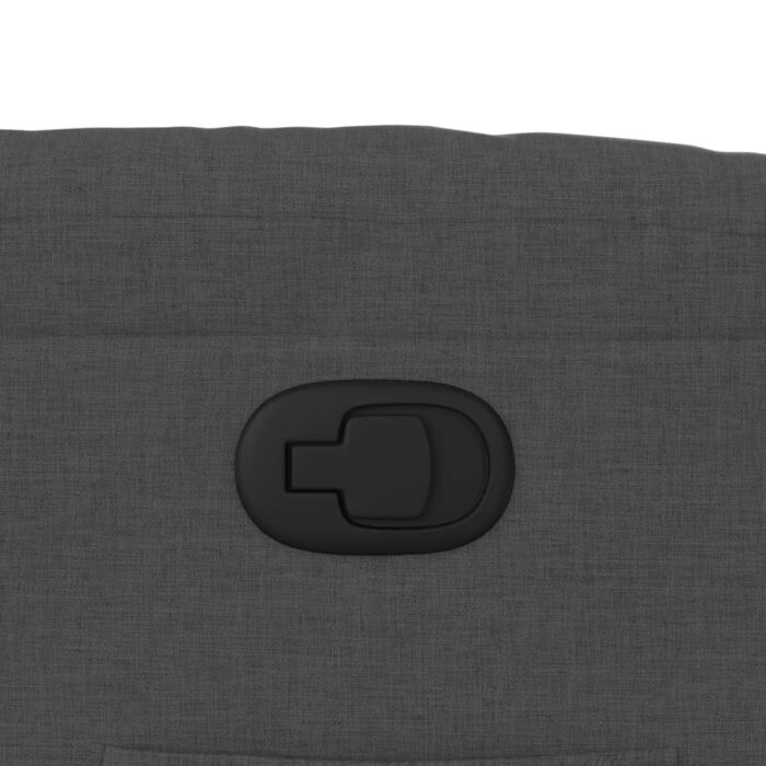 Fauteuil inclinable Gris foncé Tissu – Image 7